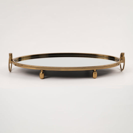 İthal Antik Boncuk Oval Tepsi