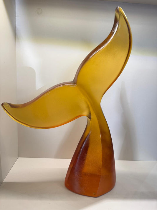 İkili Balina Kuyruğu Dekor Amber- Füme