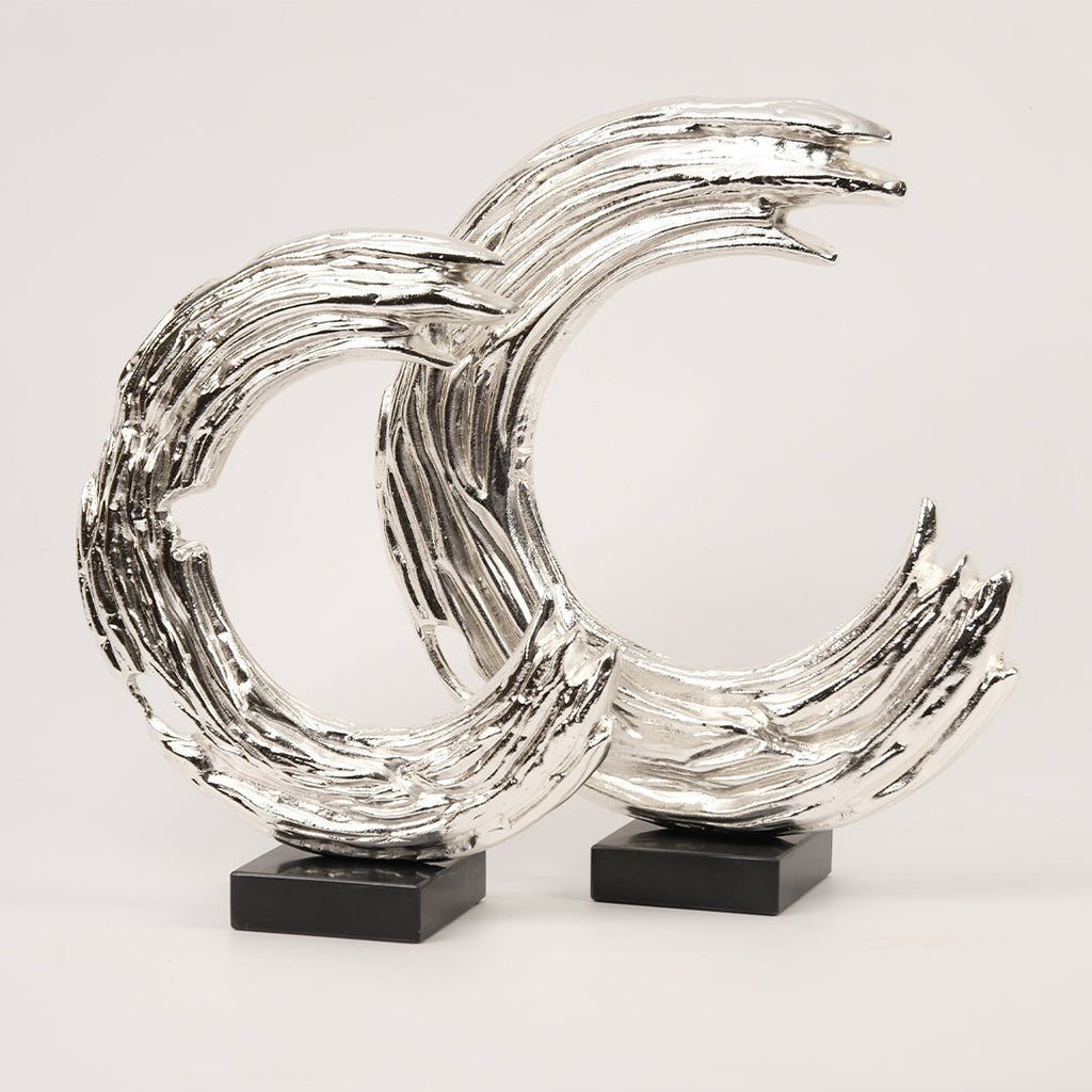 İkili Döküm C Dekor Gümüş