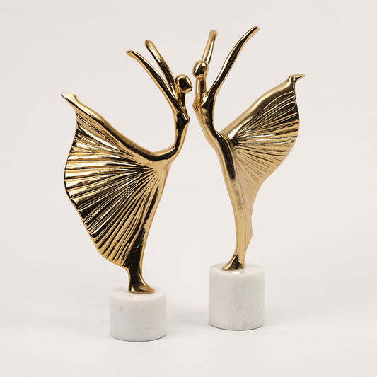 İkili Döküm Balerin Dekor Gold