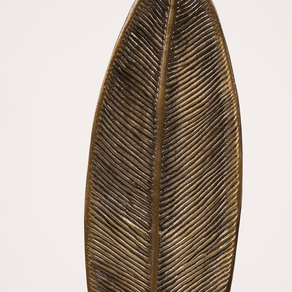 İkili Mermer Kaideli Yaprak Dekor Antik