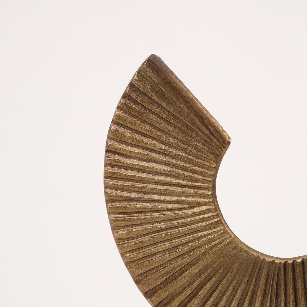 İkili Mermer Kaideli Yarım Ay Dekor Antik