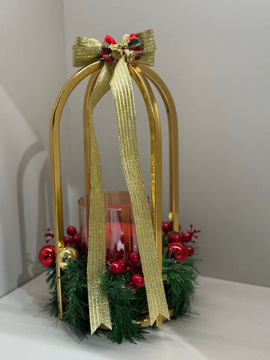 Yılbaşı Konsept Gold Fener Mumluk