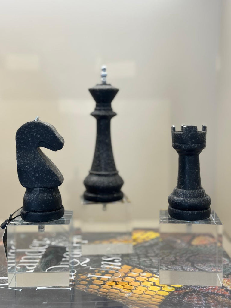 İthal Kristal Kaideli Üçlü Satranç Dekor