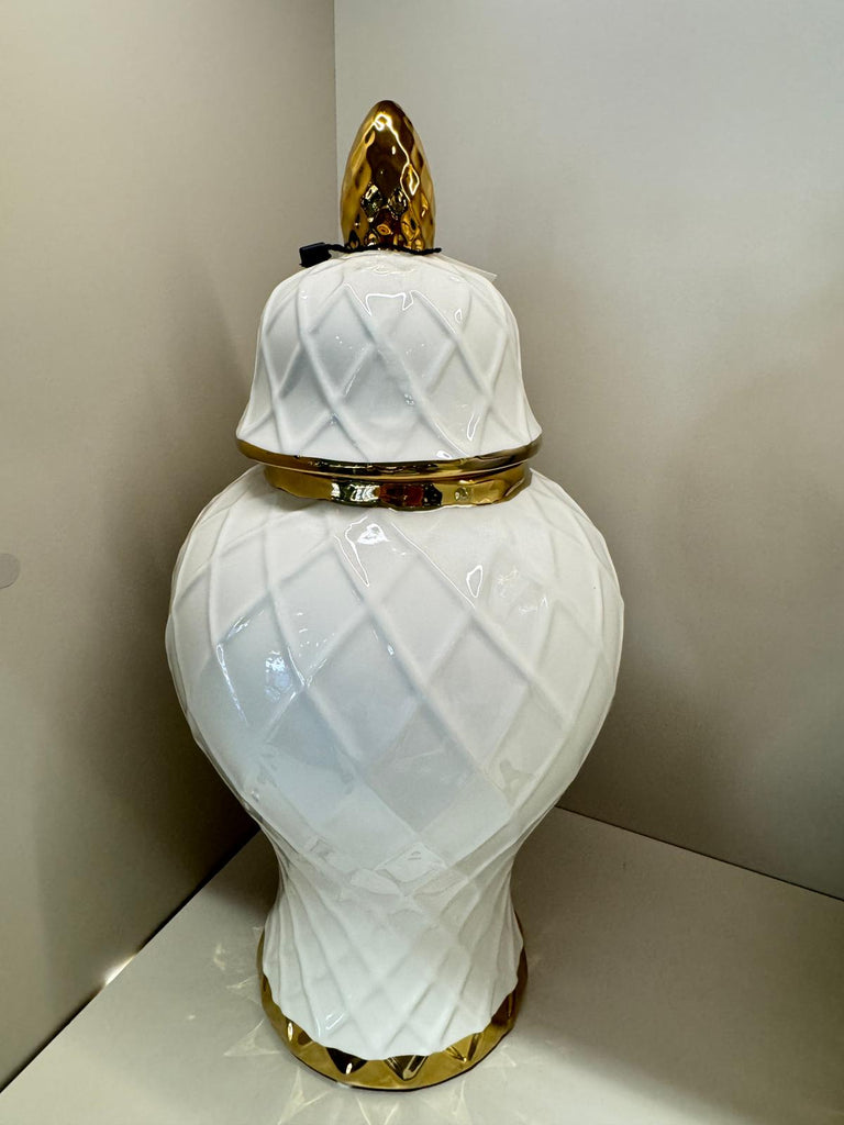 İthal İkili Beyaz Vorn Seramik Küp