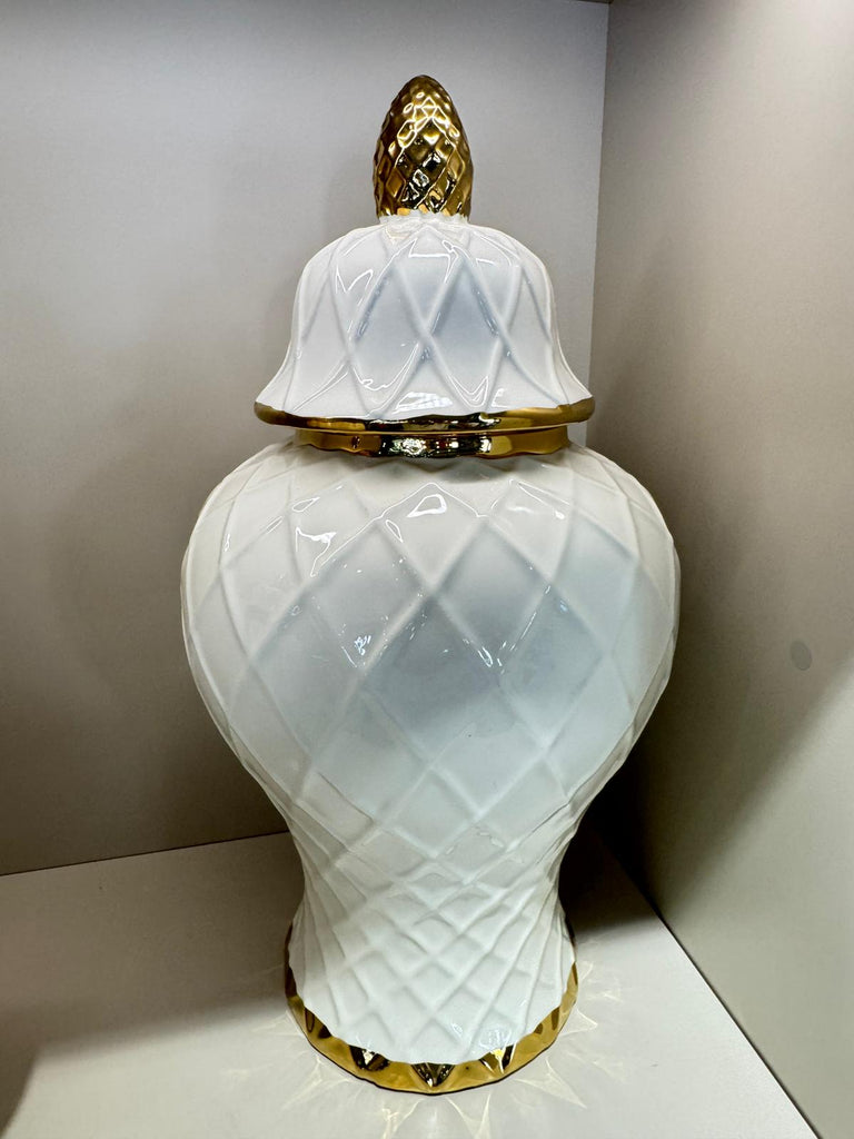 İthal İkili Beyaz Vorn Seramik Küp