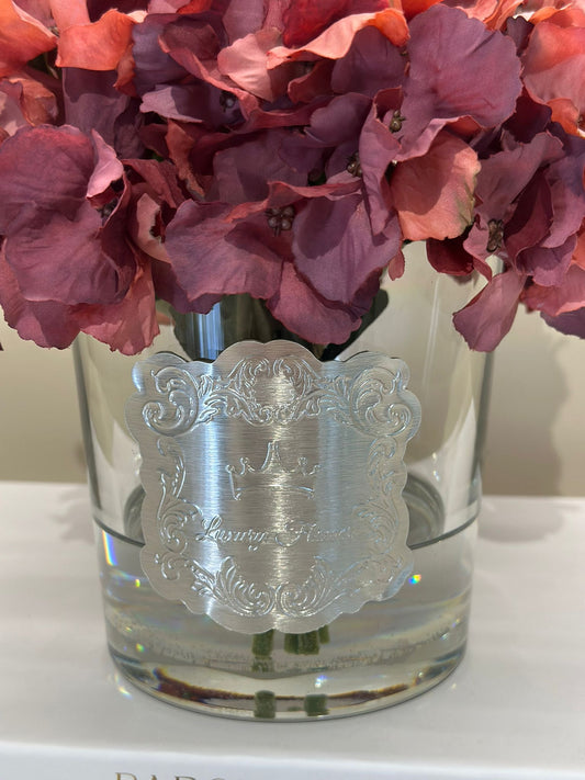 Ortancalı Lüks Vazo Bordo (GümüşPlaka)