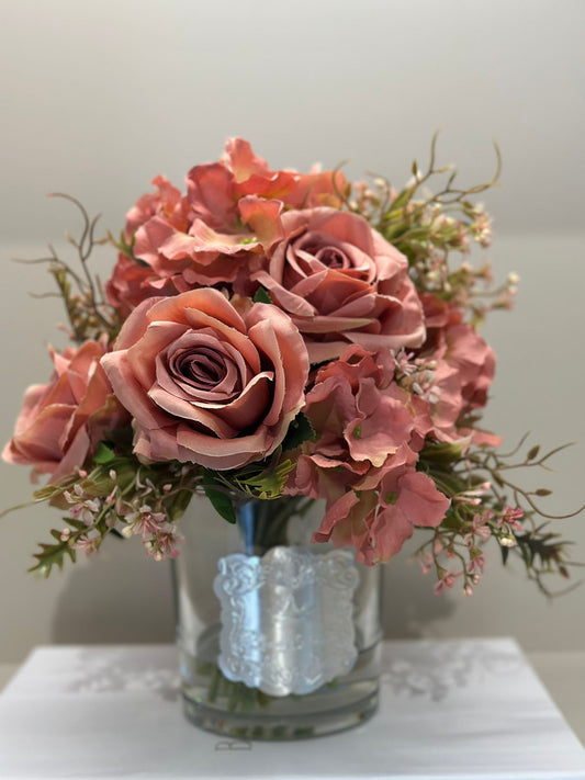 Güllü Lüks Vazo Orta Boy No:3