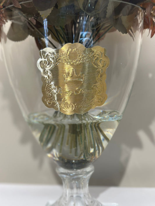 Güllü Lüks Ayaklı Büyük Boy Vazo