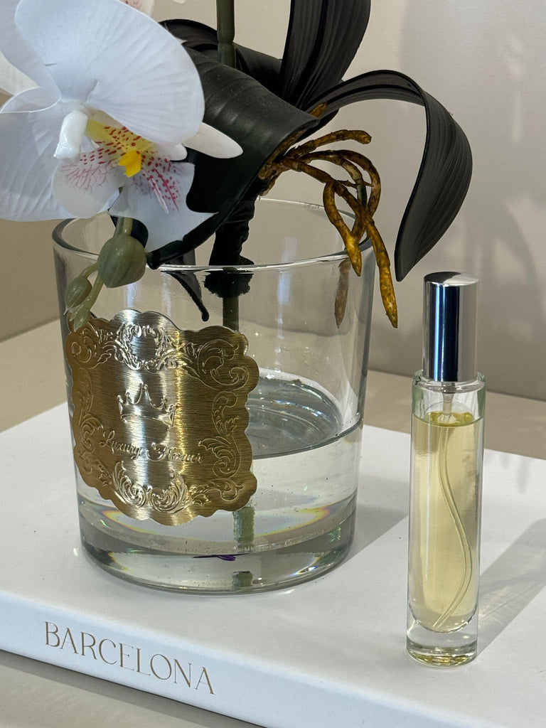 Armalı Cam Vazoda Islak Orkide Tanzimi No:2