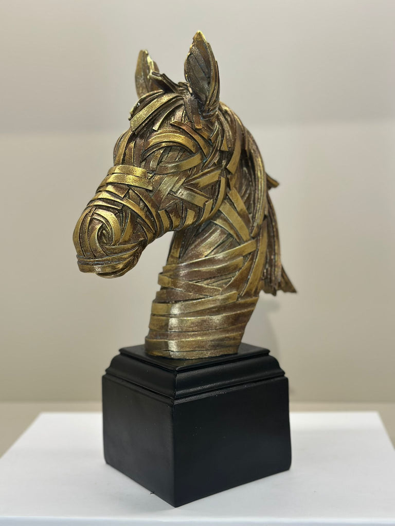 Dekoratif At Büstü Gold Eskitme