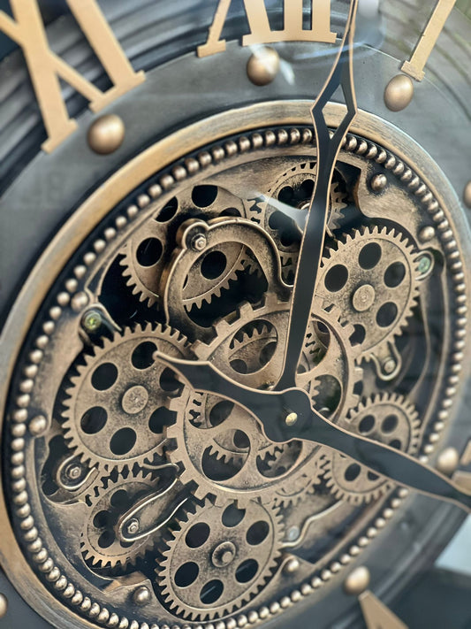 Kare Duvar Saati Eskitme Gümüş