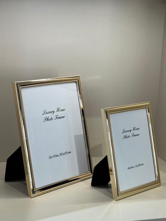 İthal İkili Resim Çerçevesi Gold Düz