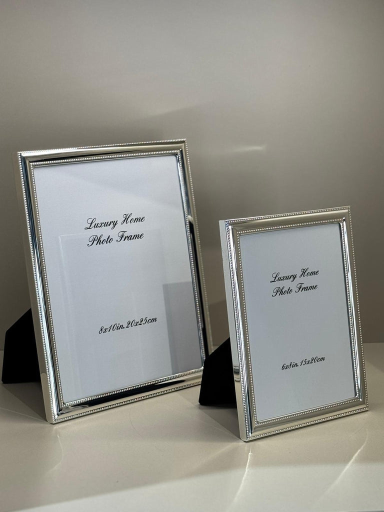 İthal İkili Resim Çerçevesi Gümüş Düz