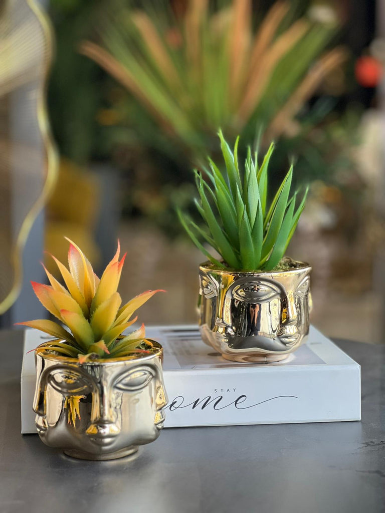 Küçük İkili Adler Vazo Set Gold