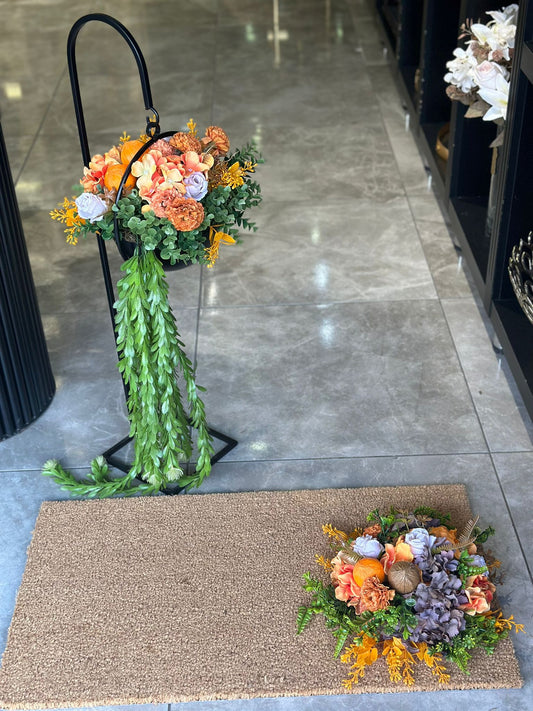 Paspas ve Yer Vazosu Set No:1 ( Kapı Süsü Hediye)