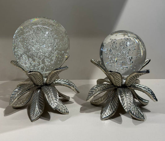 İkili İthal Kristal Küre Eskitme Ayaklı