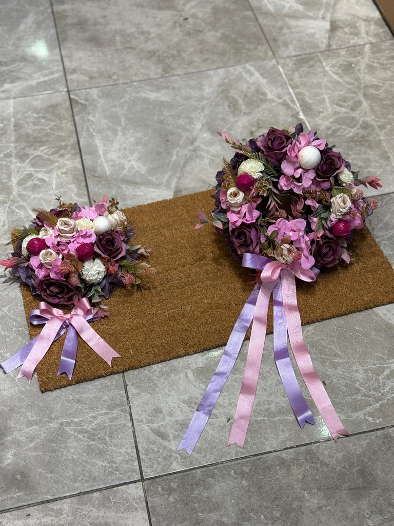 Paspas ve Çelenk Yoğun Çiçek Tanzimli