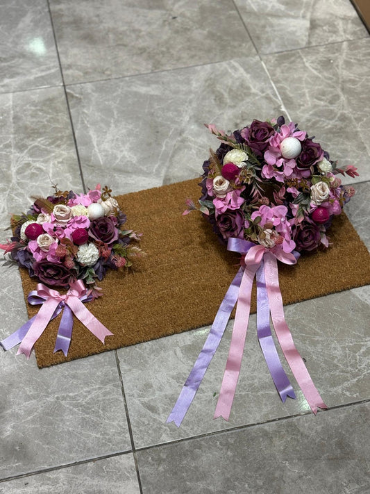 Paspas ve Çelenk Yoğun Çiçek Tanzimli