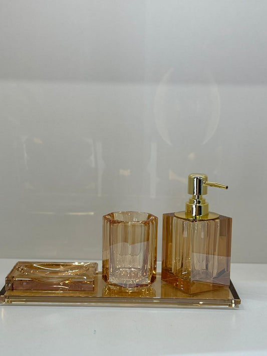 Kristal Banyo Seti - Bal Renk No:2