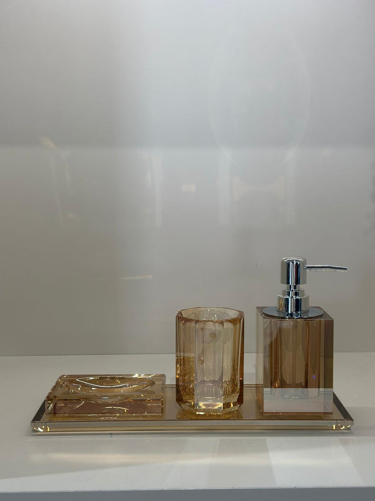 Kristal Banyo Seti - Bal Renk No:3