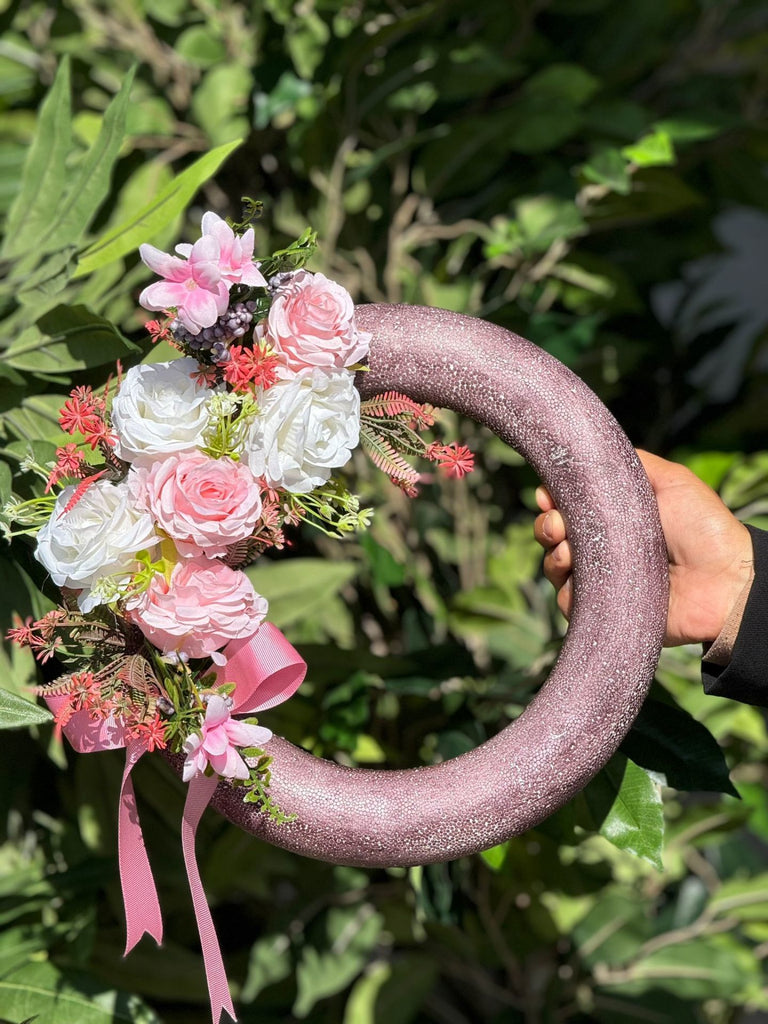 Yapay Çiçekli Kapı Süsü No:11