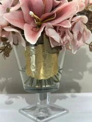 Güllü Lüks Ayaklı Vazo Orta Boy No:1