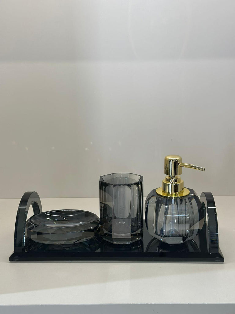 Kristal İthal  Banyo Seti - Füme No:4