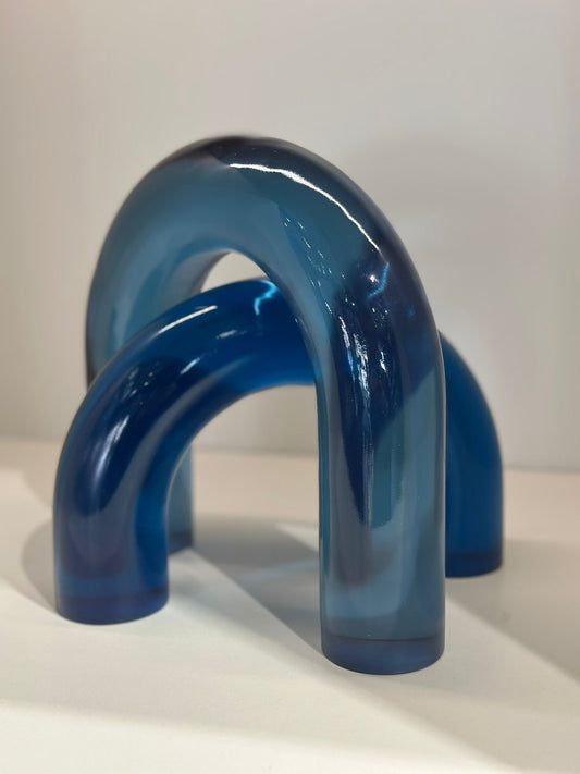 Gökkuşağı Dekor Mavi İkili