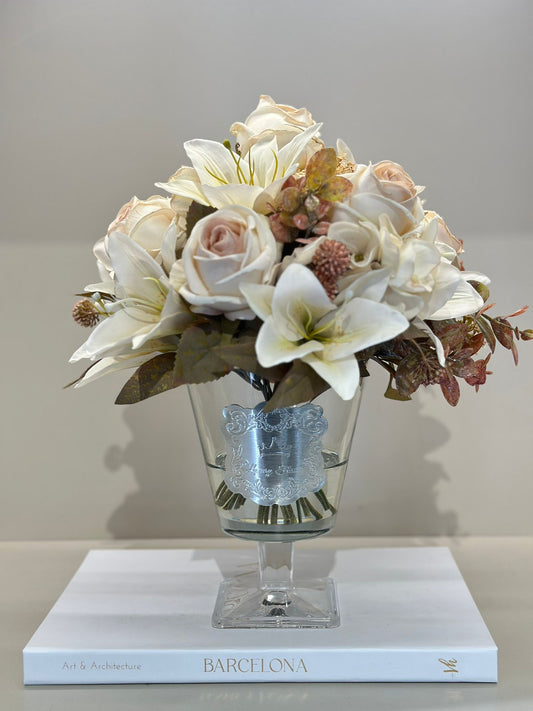 Güllü Lüks Ayaklı Vazo Orta Boy No:2