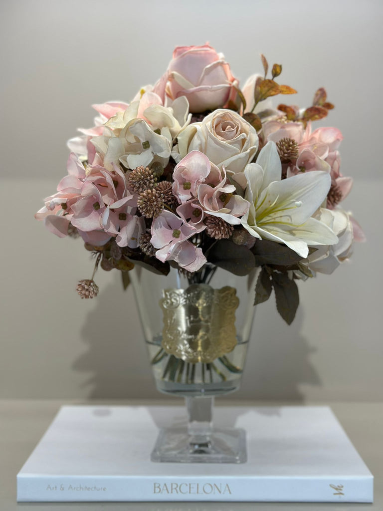 Güllü Lüks Ayaklı Vazo Orta Boy No:3