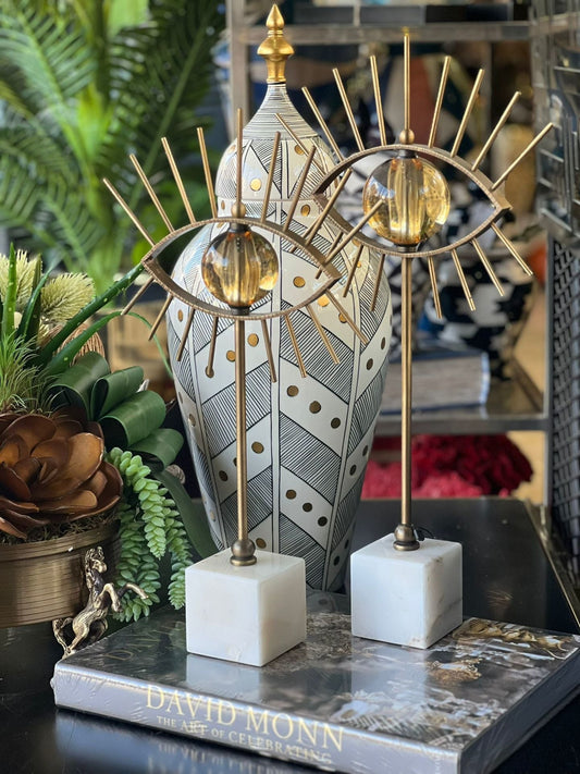 PİRİNÇ MERMER KAİDELİ GÖZ DEKOR AMBER