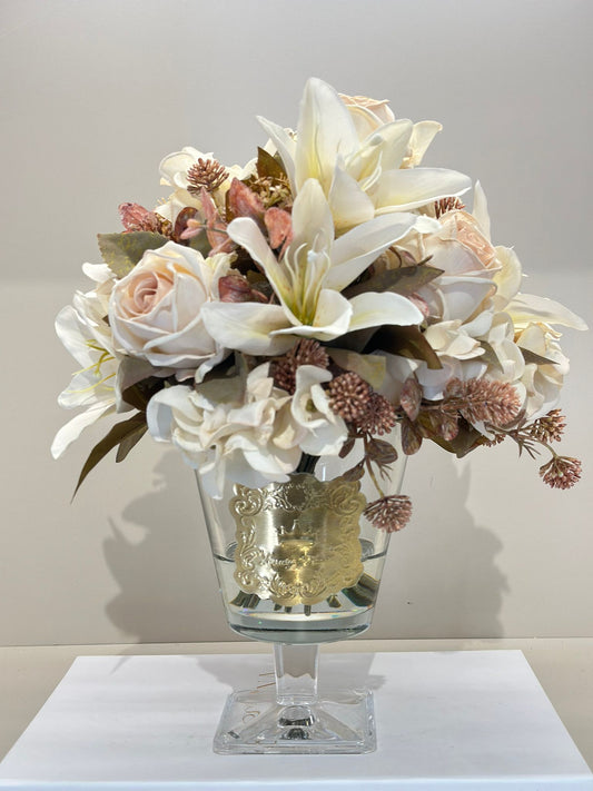 Güllü Lüks Ayaklı Vazo Orta Boy No:6