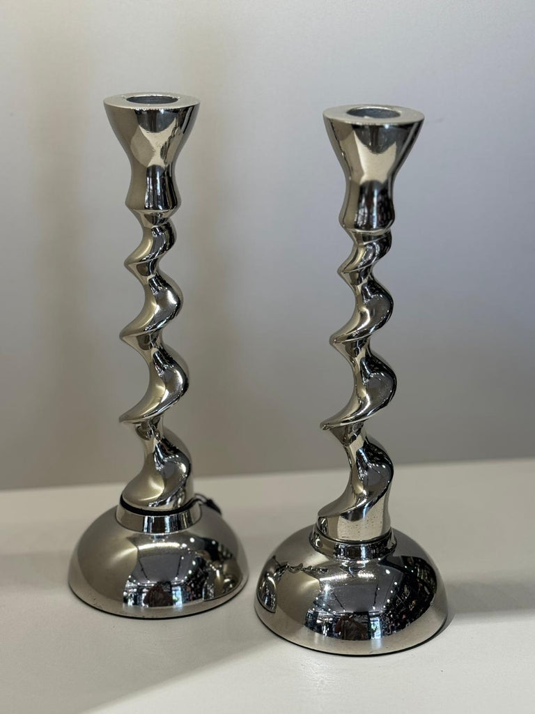 İthal İkili Gümüş Şamdan No:2