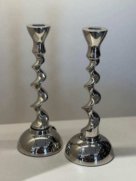 İthal İkili Gümüş Şamdan No:2