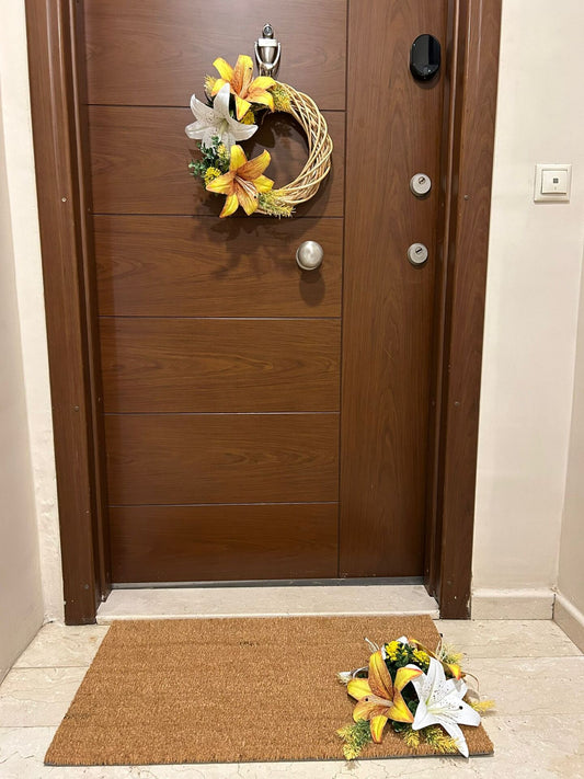 Tasarım Kapı Önü Paspas Set İki Parça No:2