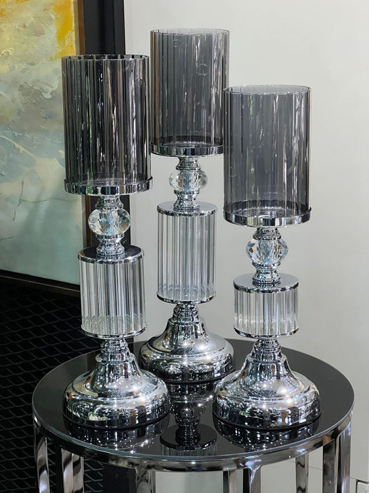 Üçlü Gümüş Şamdan