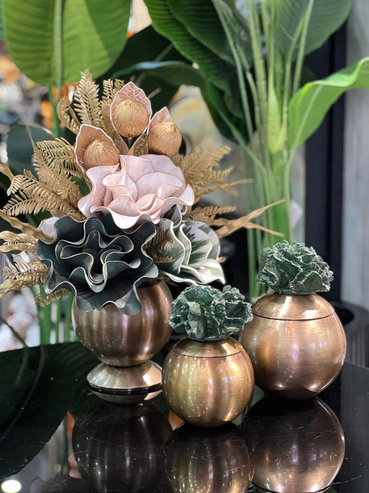 Yapay Çiçekli Antik 3 Parça Set No:4