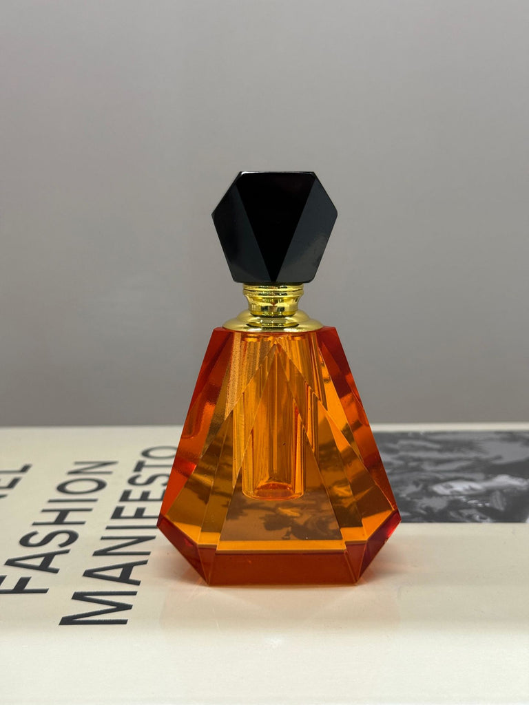 Kristal Parfüm Şişesi - Turuncu