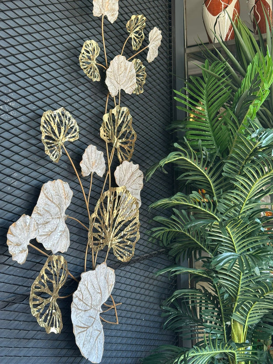 Yeni Sezon Yaprak Motifli İthal Metal Tablo