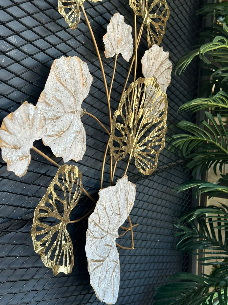 Yeni Sezon Yaprak Motifli İthal Metal Tablo